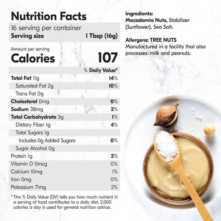 House of Macadamias - Wholesale Nut Butter - Macadamia Nut Butter Sea Salt Flavor (1 Flavor, 1 Jar)3