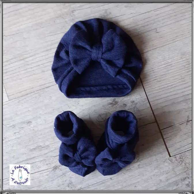 Ensemble Nœud Bébé Jersey Ajouré Oeko-Tex pour la vente par La Fabrique À DeDeuh