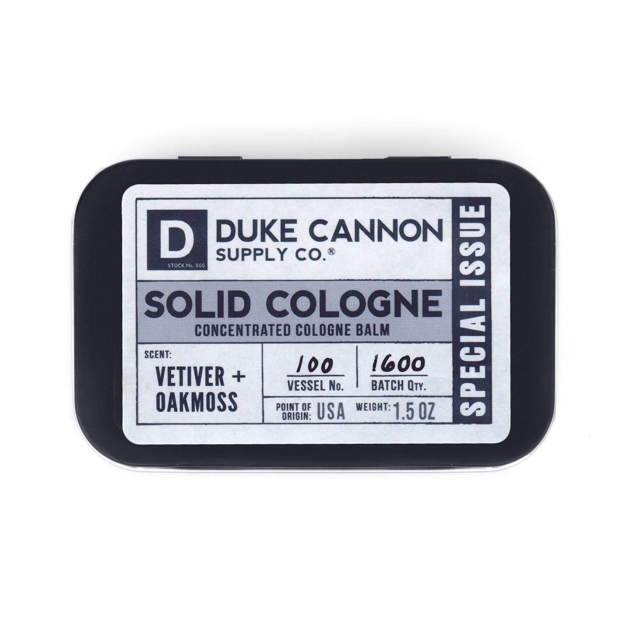 Duke Cannon - Wholesale Solid Cologne - Solid Cologne- Vetiver + Oakmoss