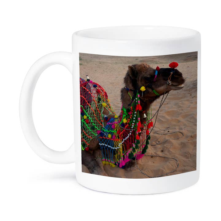 3dRose - Wholesale Coffee Mug - 3dRose, Brightly decorated camel, Pushkar, Rajasthan., Mug8