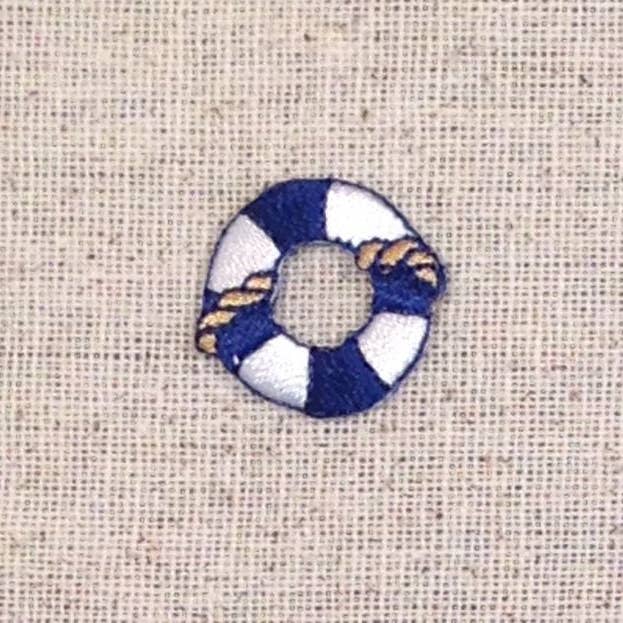 Small Life Preserver - Buoy - Nautical - Iron on Applique - Embroidered Patch - 155541A for wholesale by Wholesale Applique
