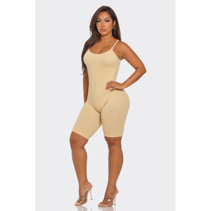 DORCAS - Wholesale Romper - Women's - Basic Seamless Romper Biker Shorts6