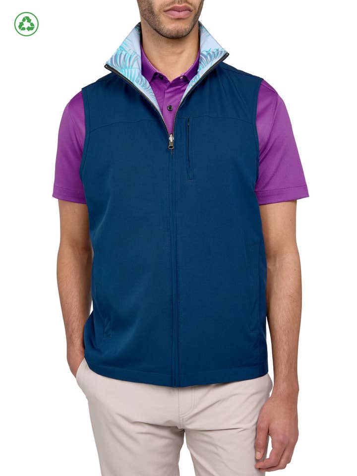 WENDEWESTE MIT EINFARBIGEM ODER BLATTMUSTER für den Großhandel von CON.STRUCT Green