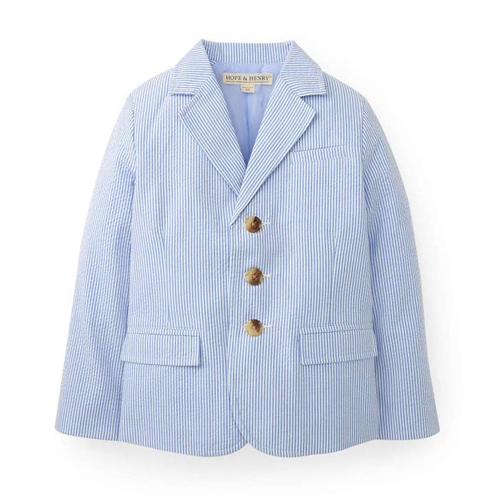 Organic Seersucker Suit Jacket - Baby for wholesale on Faire