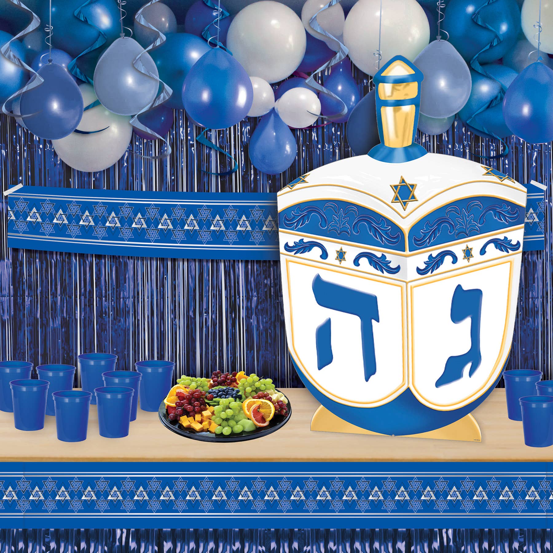 Beistle - Wholesale Dreidel - Kids - Dreidel Stand-Up, 3' 4½" x 26", Heavy Cardstock,2