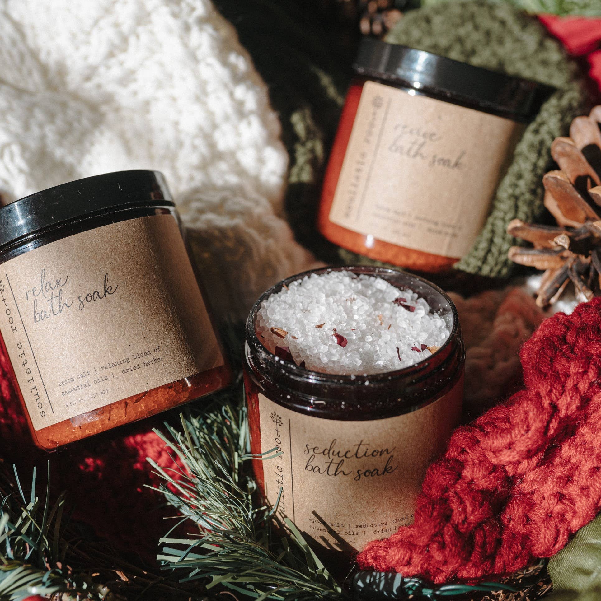 Soulistic Root - Essential Oils & Self Care Gifts - Vente Sel de bain - Sels de bain aux herbes | Cadeaux de Noël - Stocking Stuffers3
