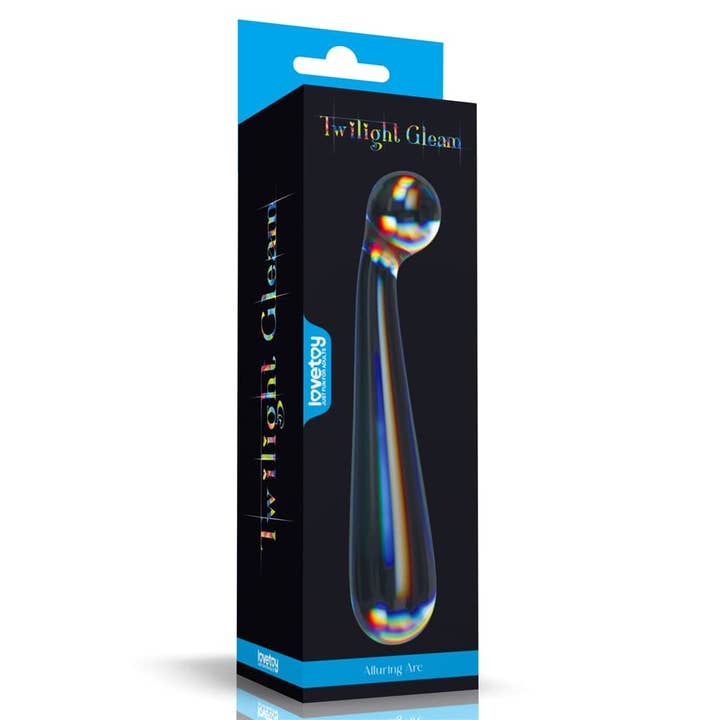 Twilight Gleam Glass Dildo- Alluring Arc for wholesale by LOVETOY