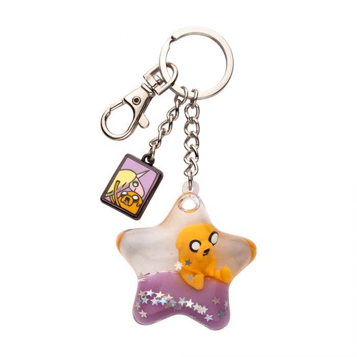 Collector's Outpost - Wholesale Keychain - Unisex - Adventure Time Floating Jake Multi-Charm Keychain0