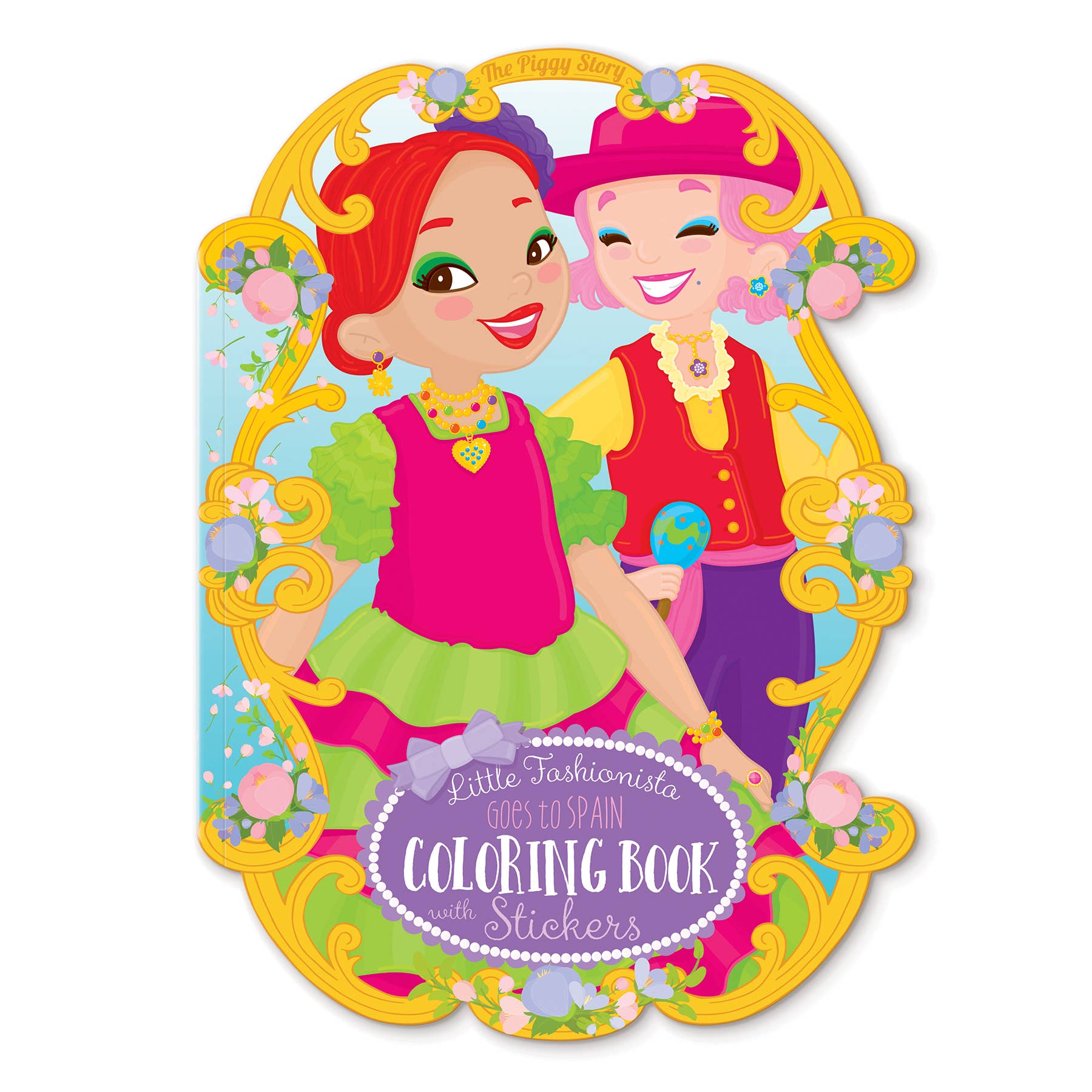 Girl Nation - Wholesale Coloring & Activity Book - Kids & Baby - Spain Fashion Coloring Book &  Rainbow Stacker Crayons Gift5