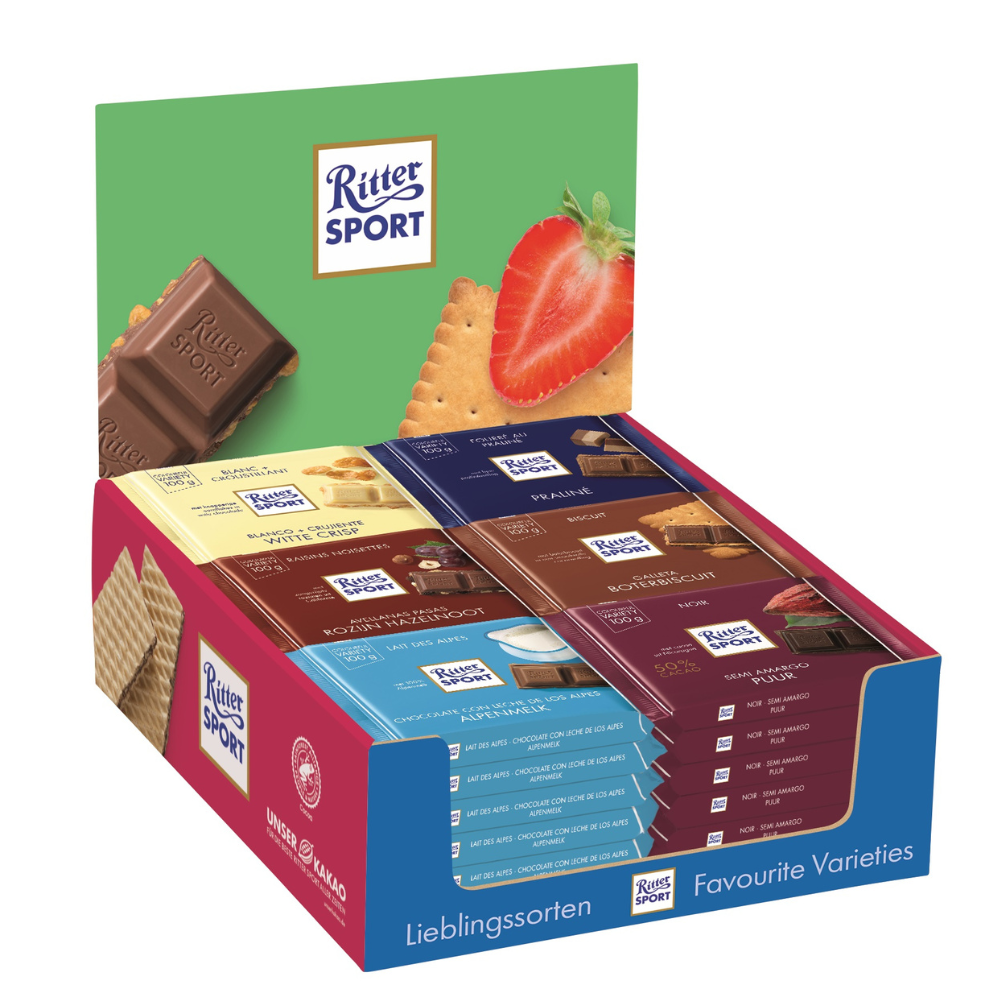 123bonbon - Wholesale Chocolate Box - RITTER SPORT Présentoir Colorful1