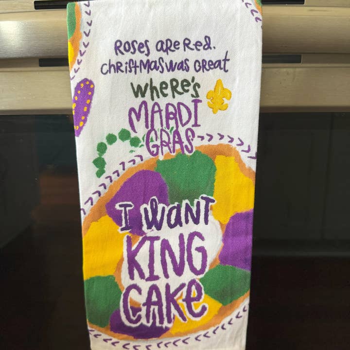 THE PARISH LINE - Wholesale Tea Towel - Kitchen Towel - Roses are Red King Cake3