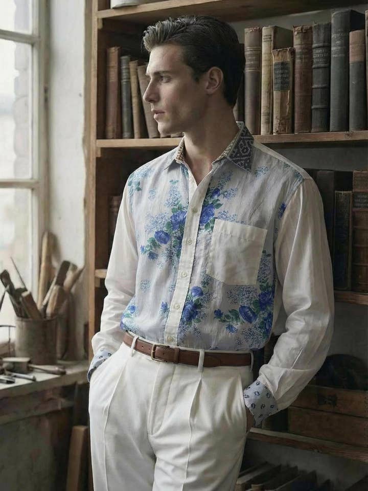 Camisa Algodón y Seda - Pieza Única - Talla S/M para venta al por mayor de Emile Garçon