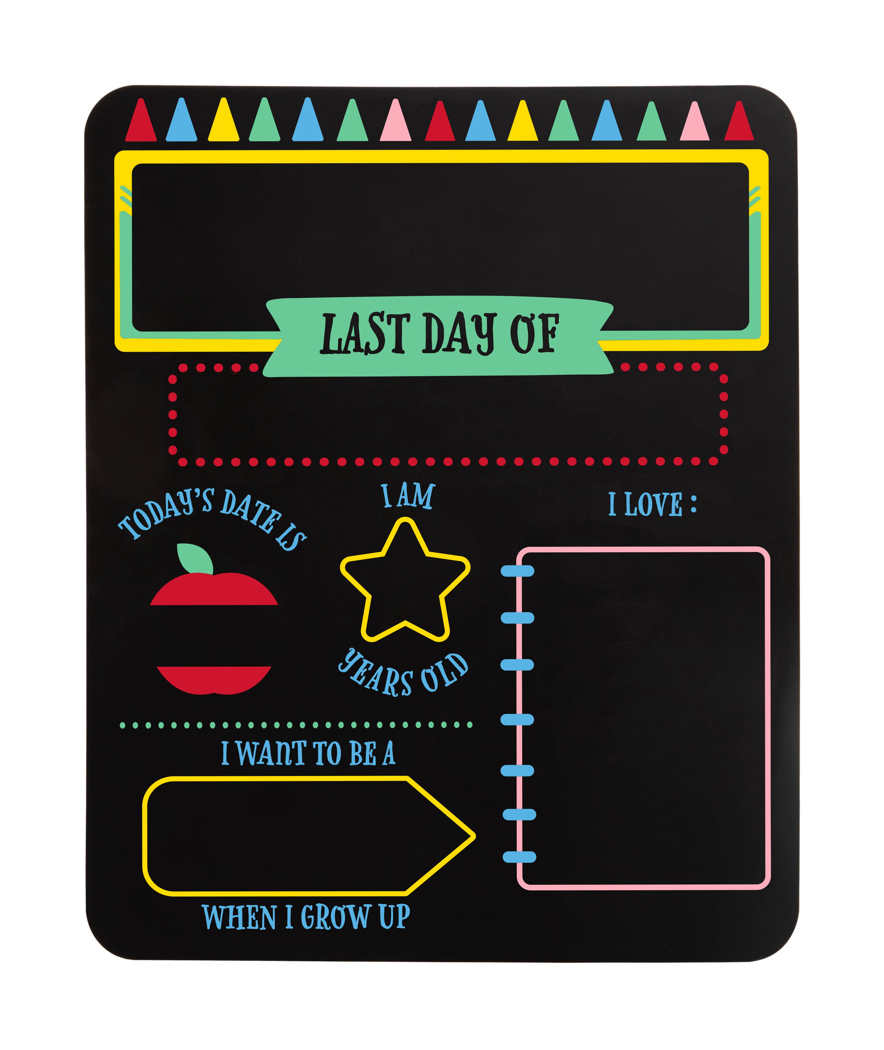 Pearhead - Wholesale Chalkboard - Kids & Baby - First and Last Day of School Reversible Chalkboard7