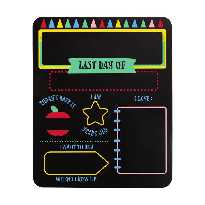 Pearhead - Wholesale Chalkboard - Kids & Baby - First and Last Day of School Reversible Chalkboard7