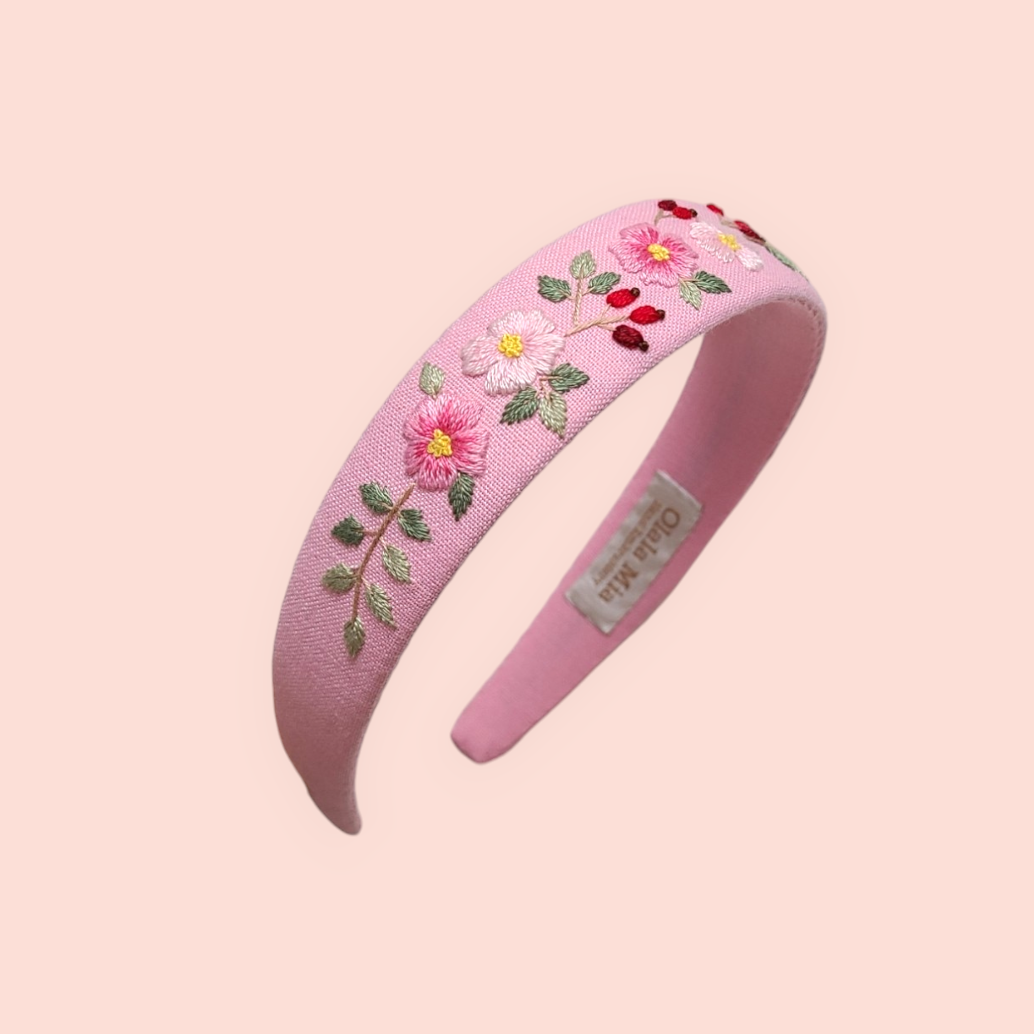 Olala Mia - Wholesale Fashion Headband - Women's - Floral hand-embroidered headband2