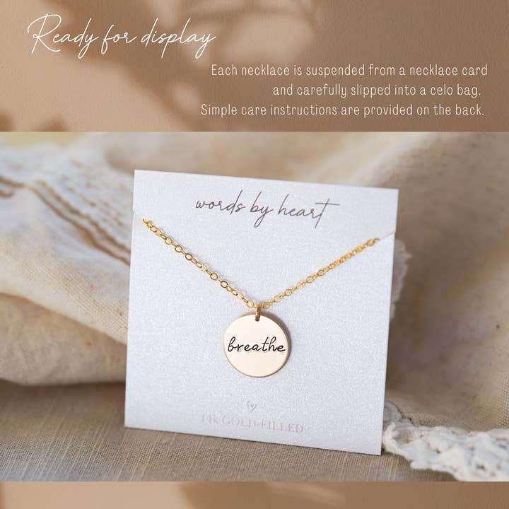 Words By Heart - Vente Colliers à pendentif - Collier disque de fleurs de naissance. REMPLI D'OR, OR ROSE, Sterling4