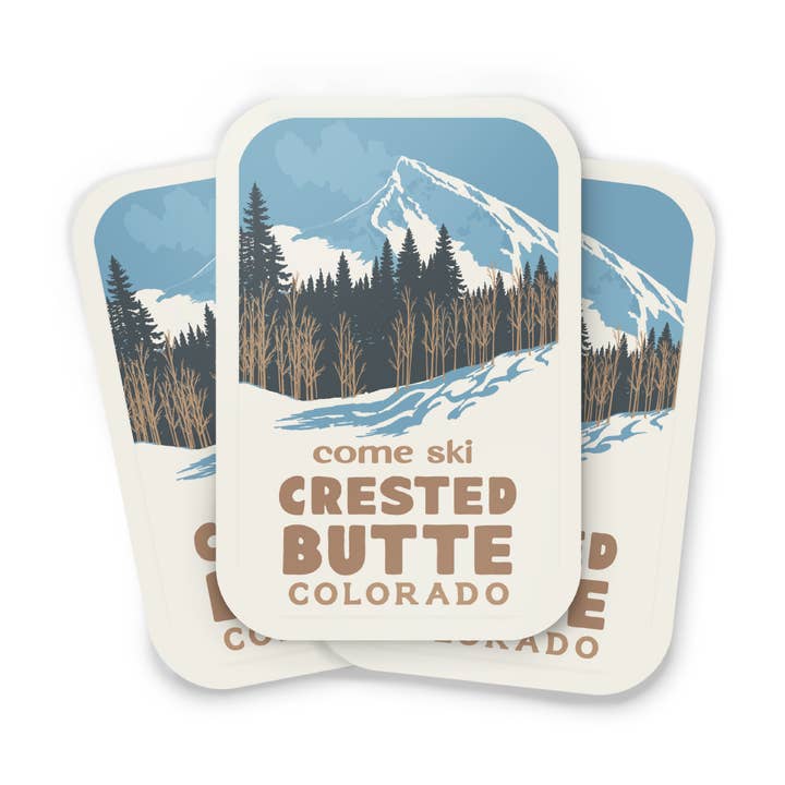 Autocollants Crested Butte, Colorado pour la vente par Recollection Project