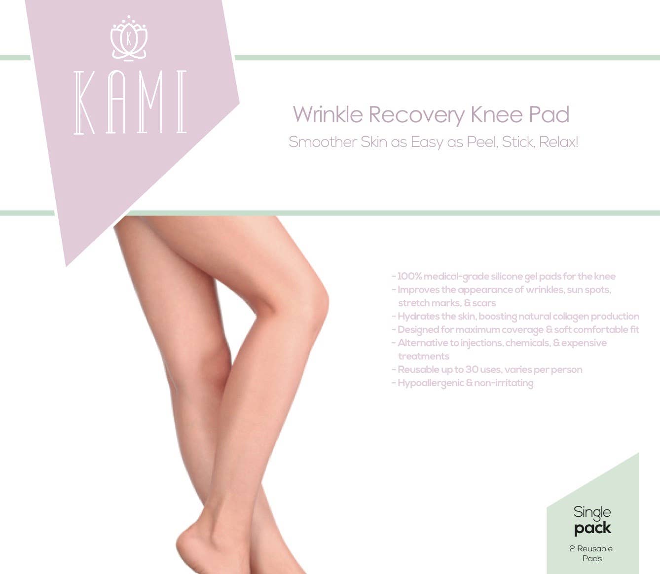 Kami Pure - Anti-Aging Silicone Gel Pads - Wholesale Anti-Aging Moisturizer - Knee Wrinkle Silicone Pad – Dermatologist, Med Spa3
