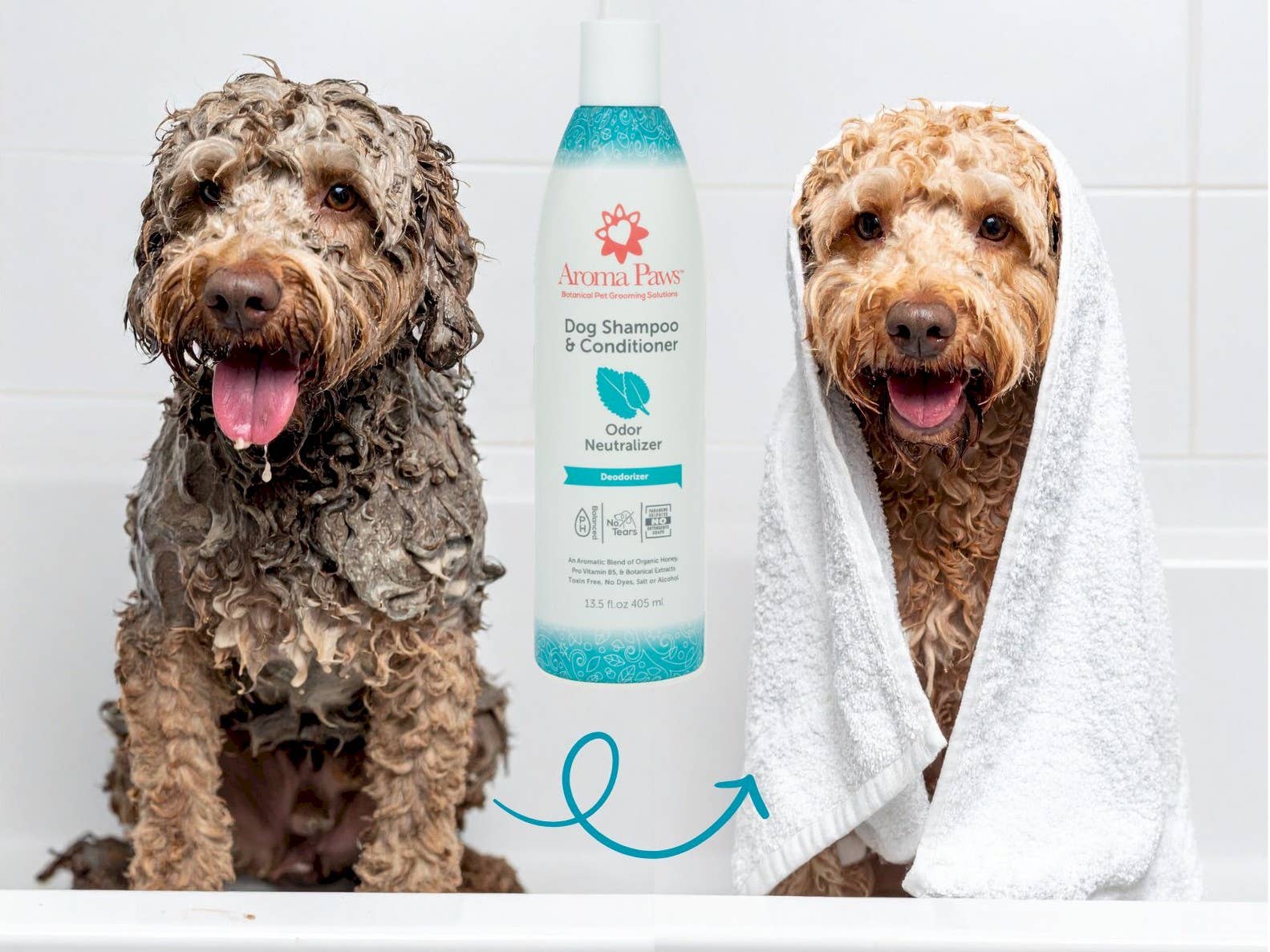 Aroma Paws – wholesale Pet shampoo – Dog – Odor Neutralizer Dog Shampoo & Conditioner in One 1