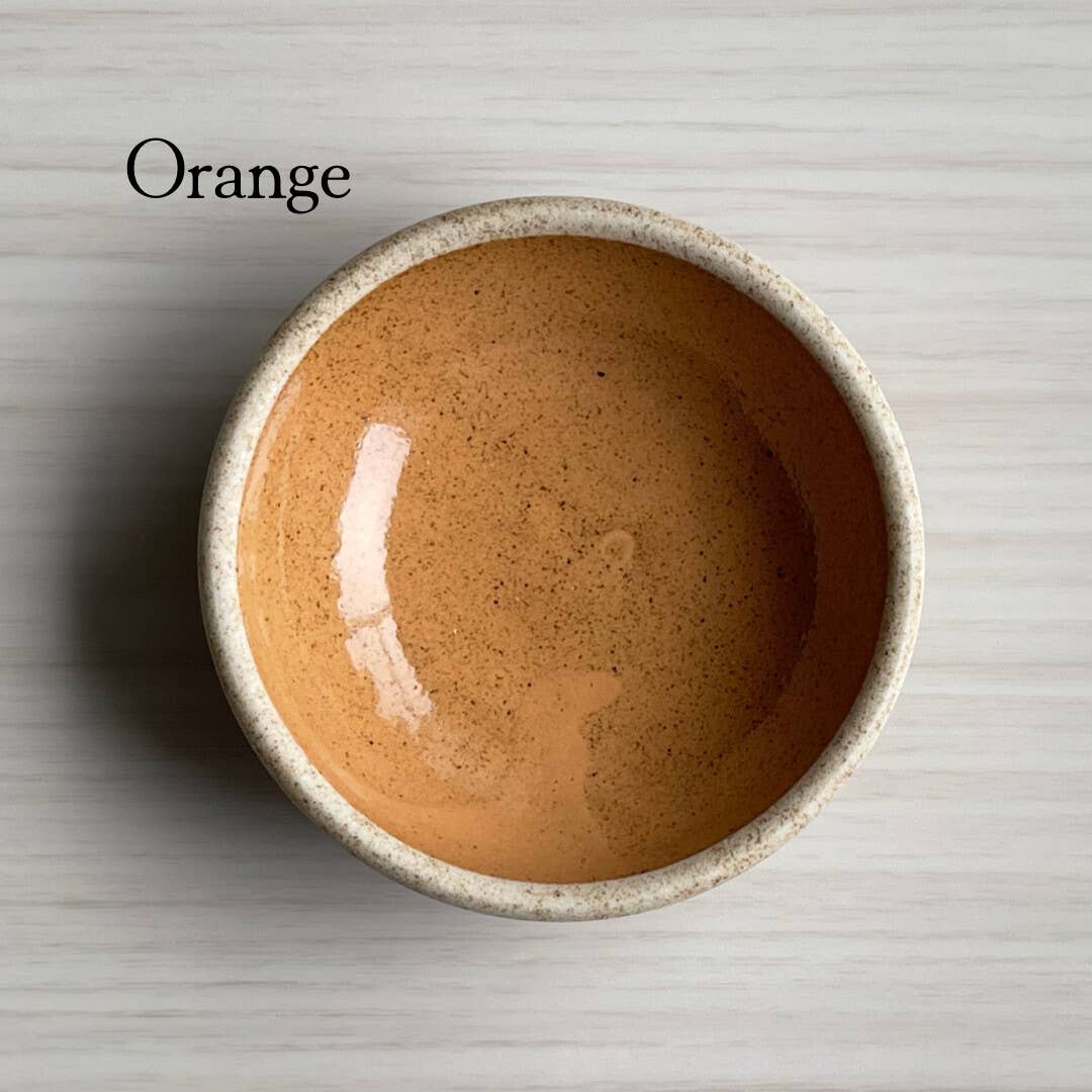 fort & field - Wholesale Condiment/Dip Bowl - Handmade 3" ceramic round mini condiment dishes - 10 colors1