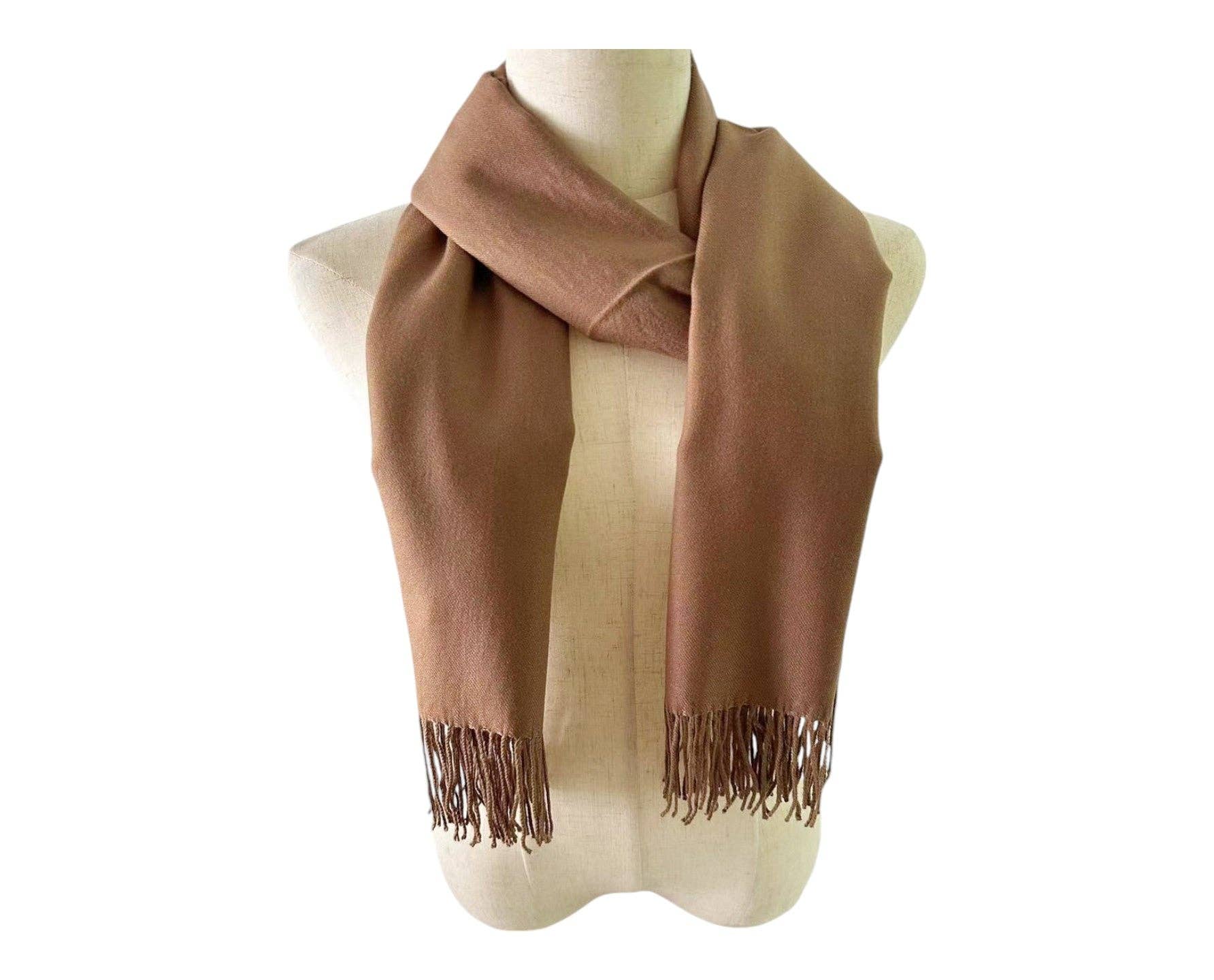 TAPA fashion – wholesale Scarf – Women's – Cashmere Feel Plain Scarves SCF4670 (12PC)24