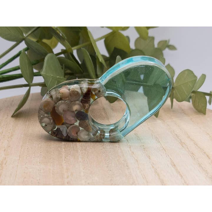 Botanically Bookish - Wholesale Book Holder - Beach Resin Book Page Holder, Ocean Thumb Page Spreader