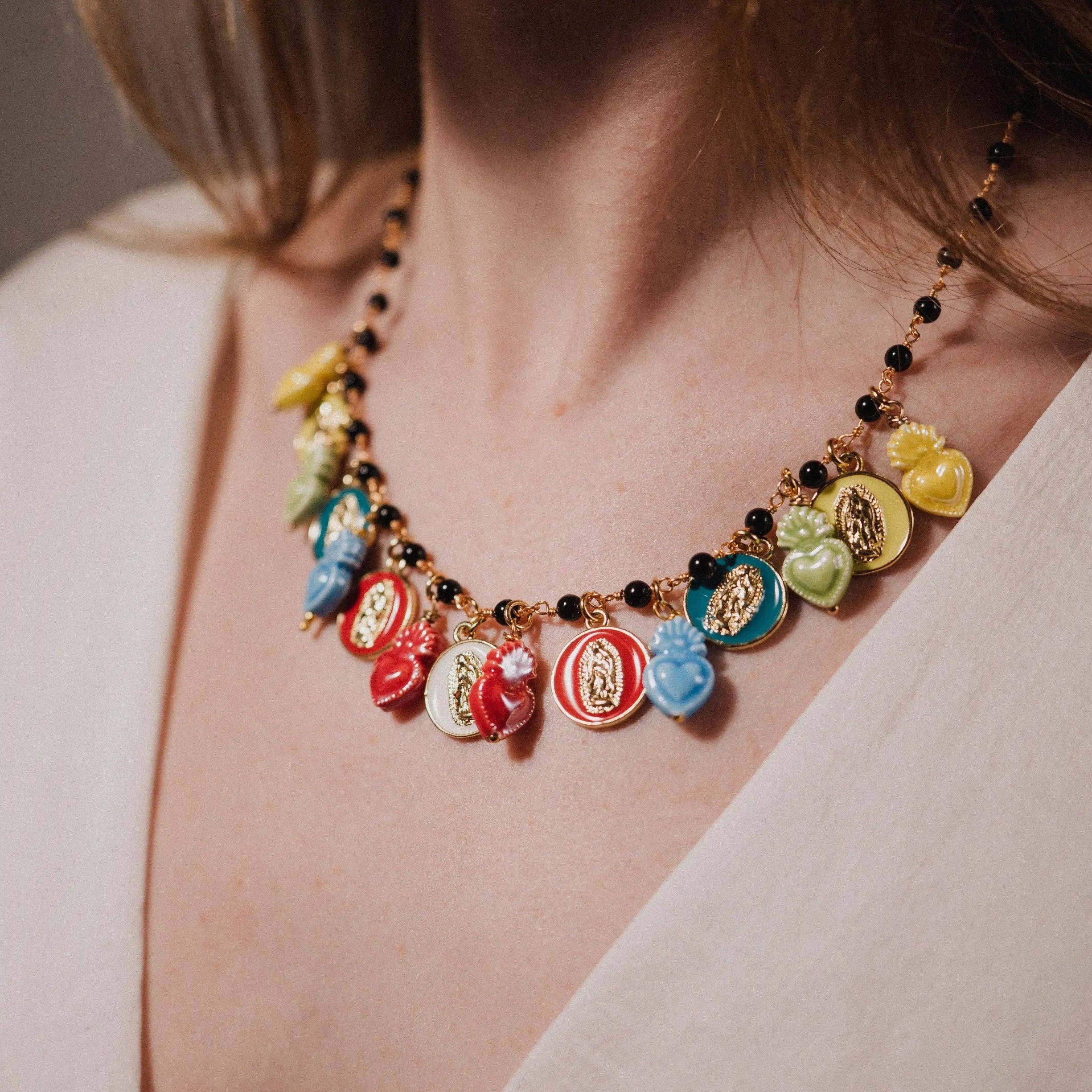 PHOEBE´S - Wholesale Pendant/Charm Necklace - Catholic Jewelry: Colorful Catholic Amulets for Devotion1