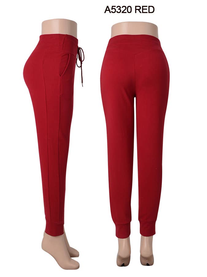 SSImport - Wholesale Athletic Sweatpants/Joggers - Women's - A5320 WINTER FLEECE LINED JOGGER POCKETS MIX SIZE 12PCS9