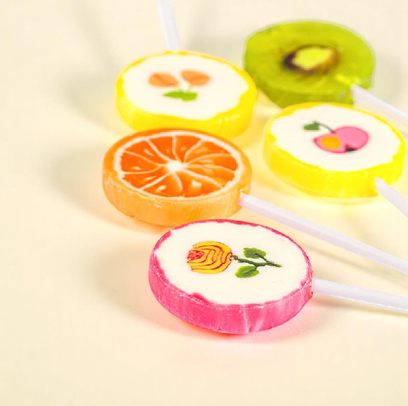 ADG Diffusion - Vendita all'ingrosso Lecca lecca - Lecca-lecca ROCK “Fiori/Frutti” – Confezione da 100 pezzi1