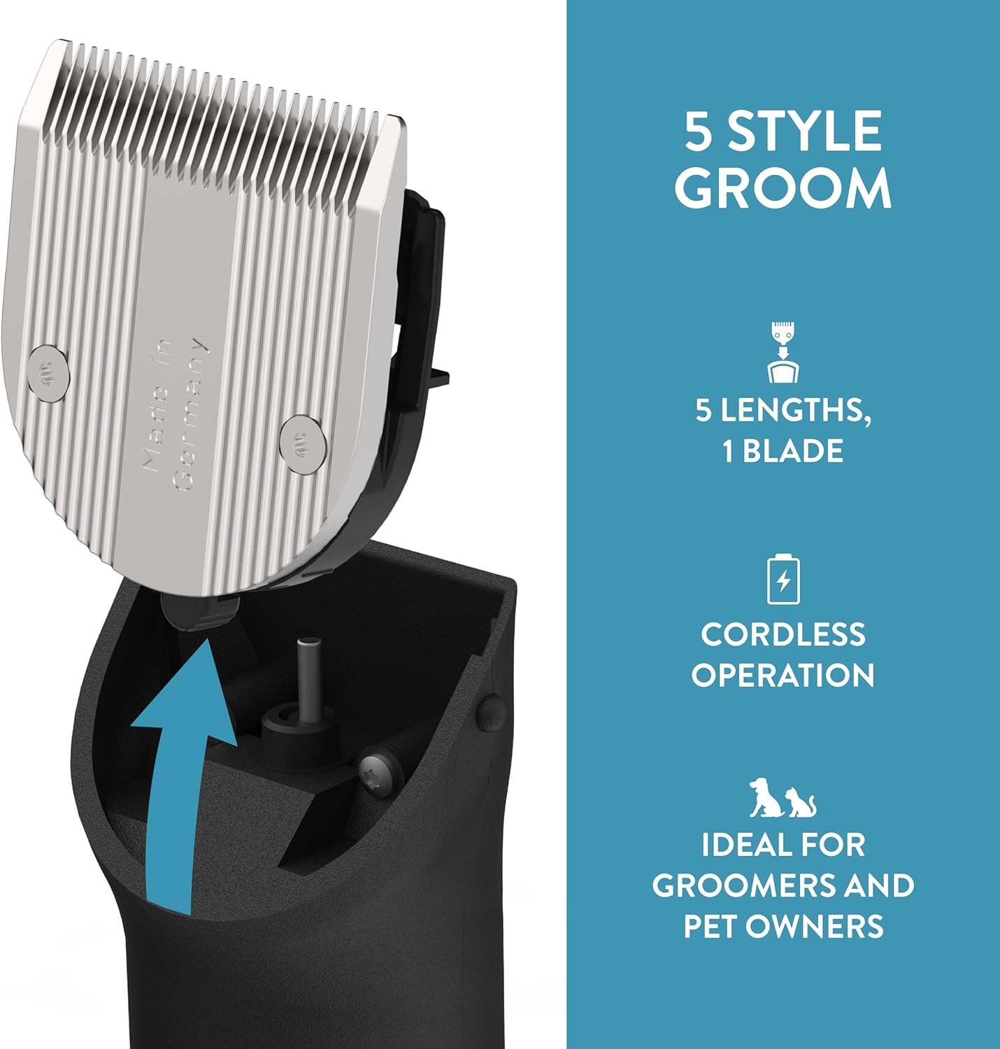 Alpine - Wholesale Pet Grooming Tool - Dog - Wahl Pro Animal 5 Style Groom Clipper-Adjustable 5-in1 blade3