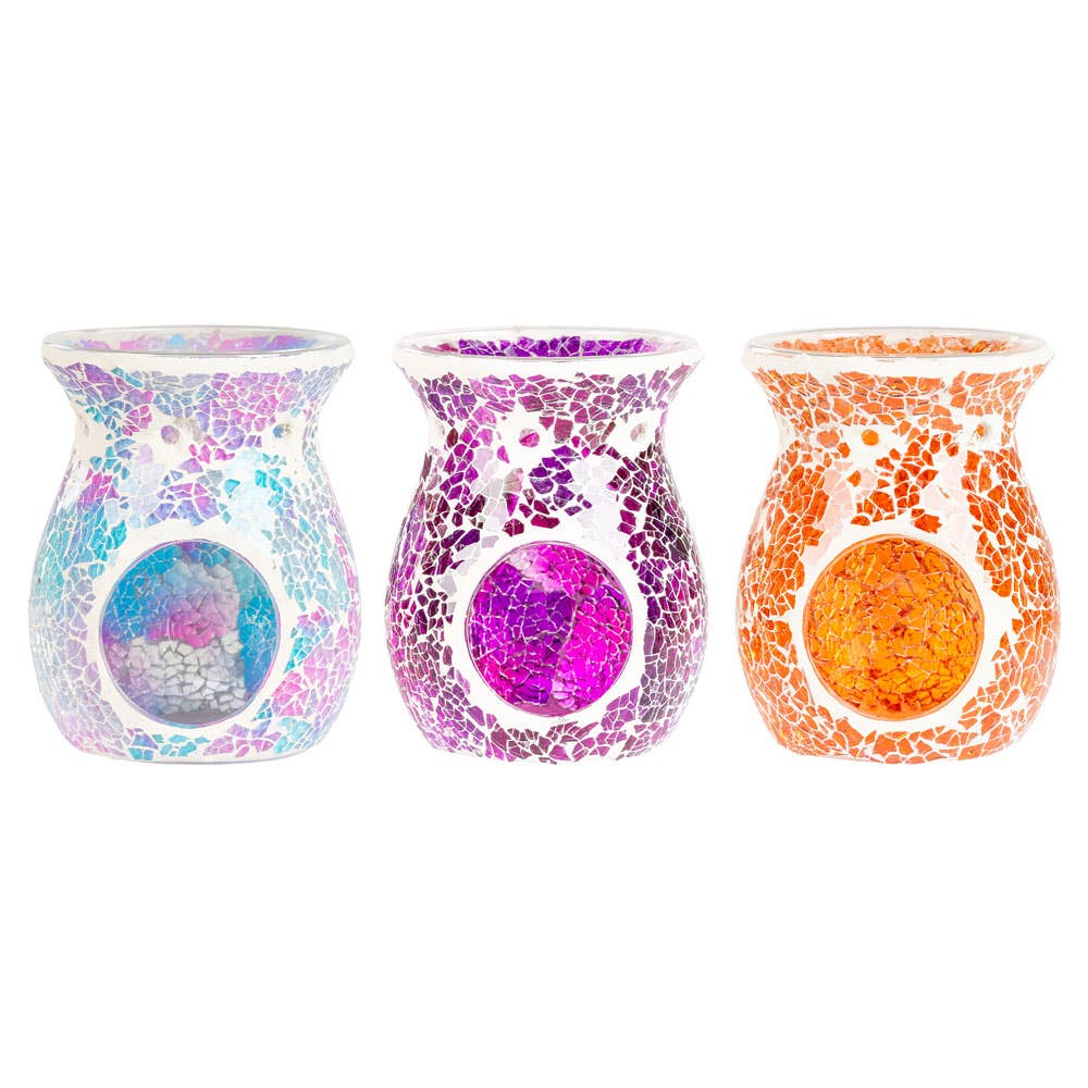 Benjamin International - Wholesale Oil Warmer - ASSORTED MOSAIC GLASS OIL BURNERS1
