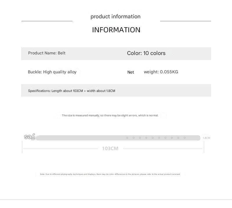 Little Trendy - Wholesale Belt - Women's - Women's candy color pin buckle belt4