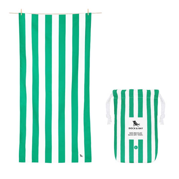 Dock & Bay USA - Wholesale Beach Towel - Dock & Bay Quick Dry Towels - Cabana - Cancun Green