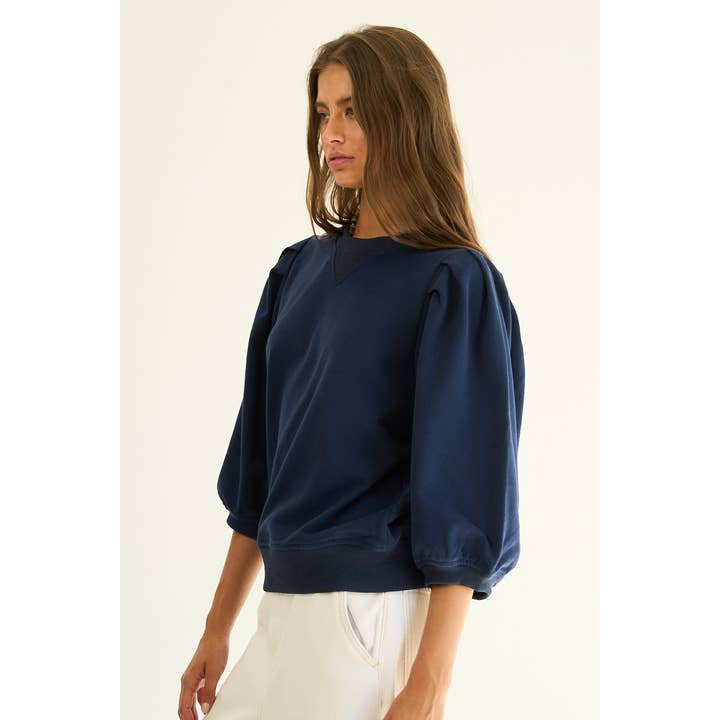 The GREii - Wholesale Sweatshirt - Women's - Premium French Terry Puff Sleeve Pullover10