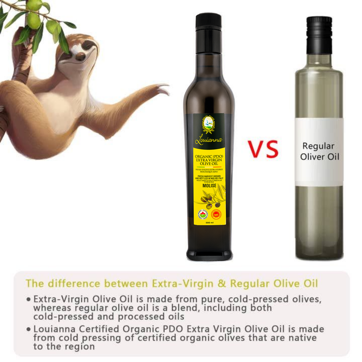 Louianna - Vente Huile d'olive - Huile d'olive extra vierge biologique/AOP1