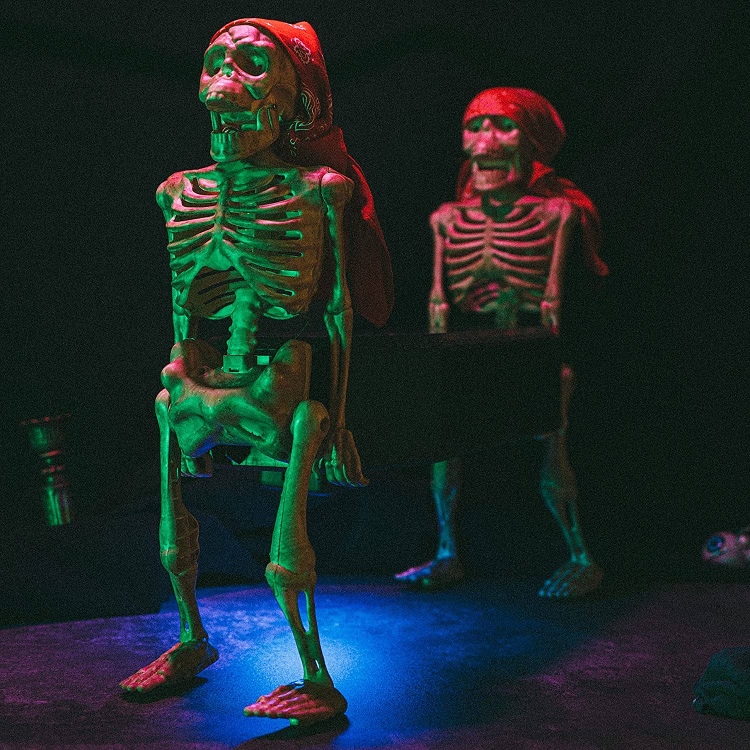 The Wine Savant /  Khen Glassware - Wholesale Decorative Figurine - Walking Skeletons - Large Coffin Bearer Halloween Decoration5