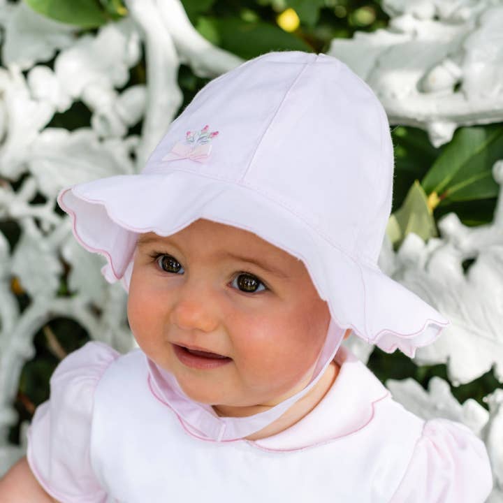 Shayla Pink Baby Solhatt för flickor för wholesale av Emile Et Rose