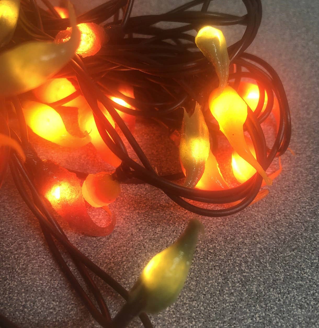 Raggedy Junction - Wholesale String Lights - Battery FALL MIX hand dipped Primitive Rice Lights w/timer 1