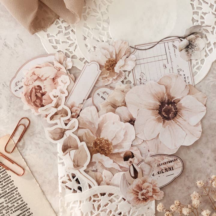 Chapteries - Wholesale Sticker - Set of 50 individual stickers - Floral mood1