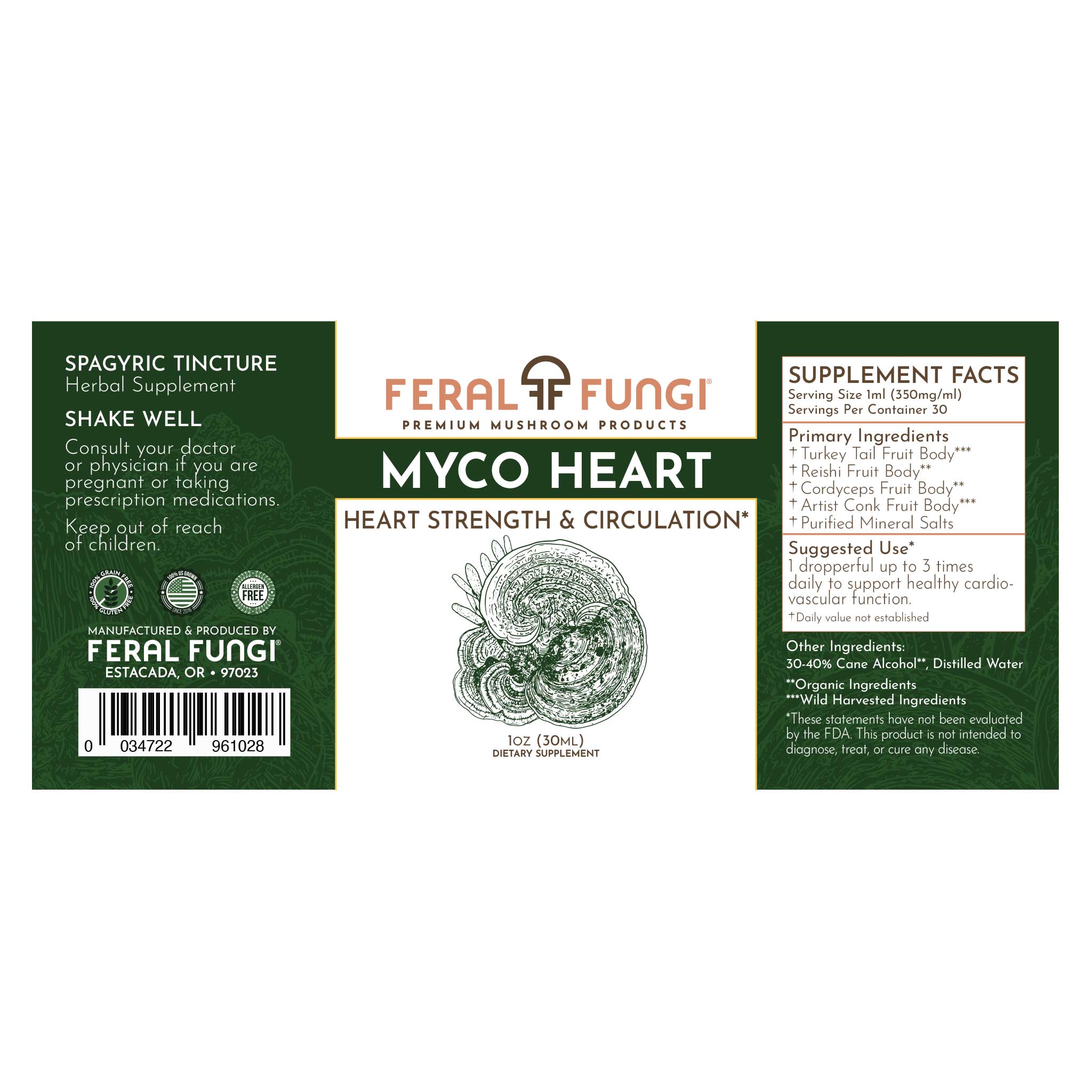 Feral Fungi - Wholesale Oral Supplement/Vitamin - Myco Heart Spagyric Blend2
