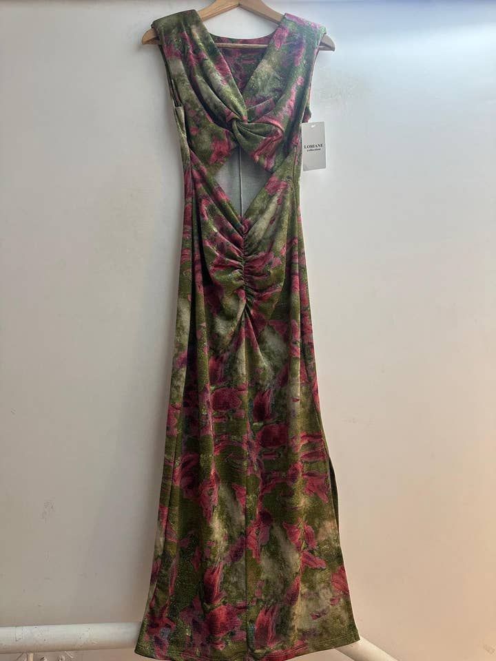 LORIANE – wholesale Dress – Women's – 10246R Printed long dress11