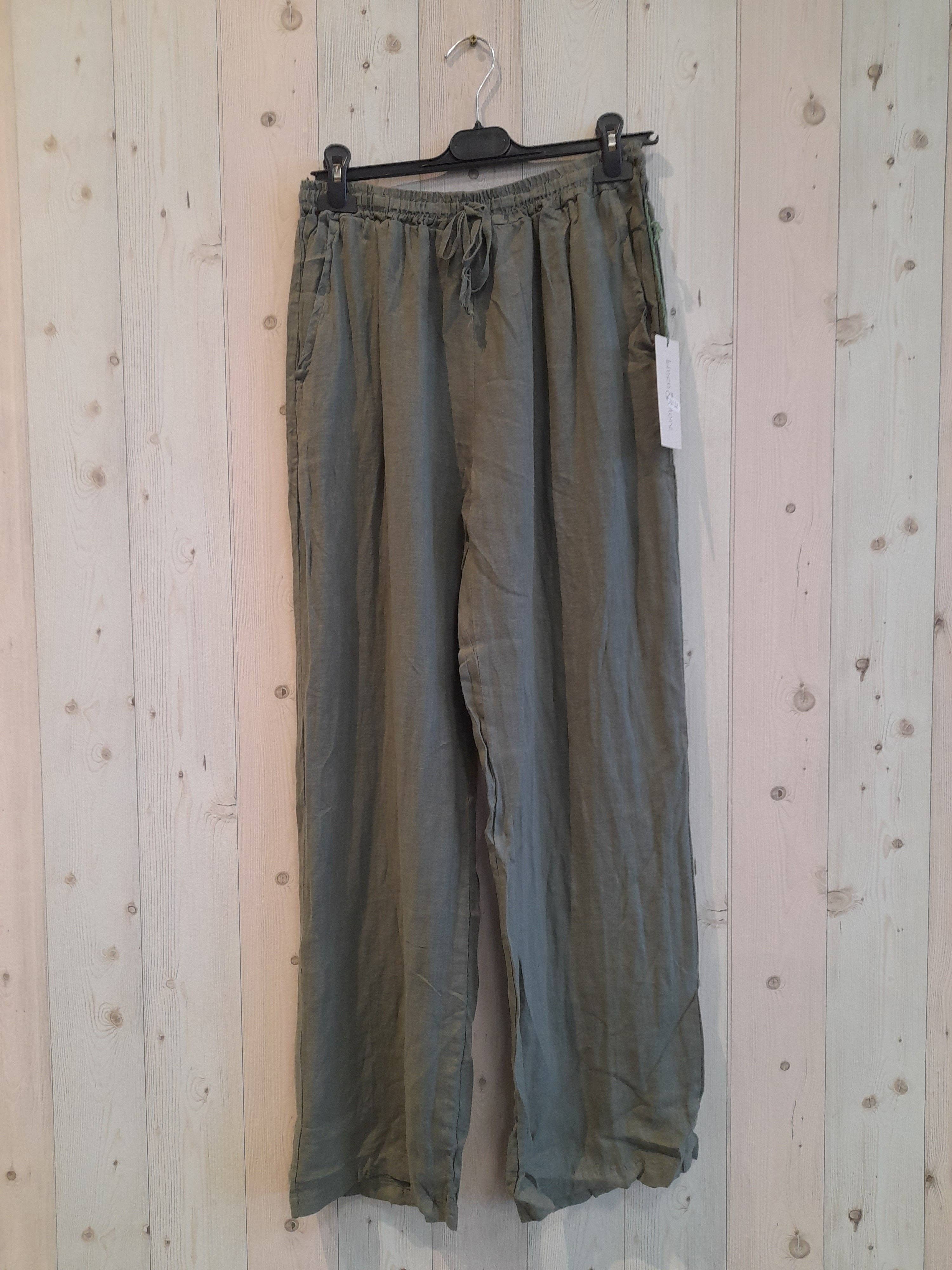 Linen & More - Wholesale Pants - Women's - REF 30132 BASIC STRAIGHT LEG PANTS 100% LINEN6
