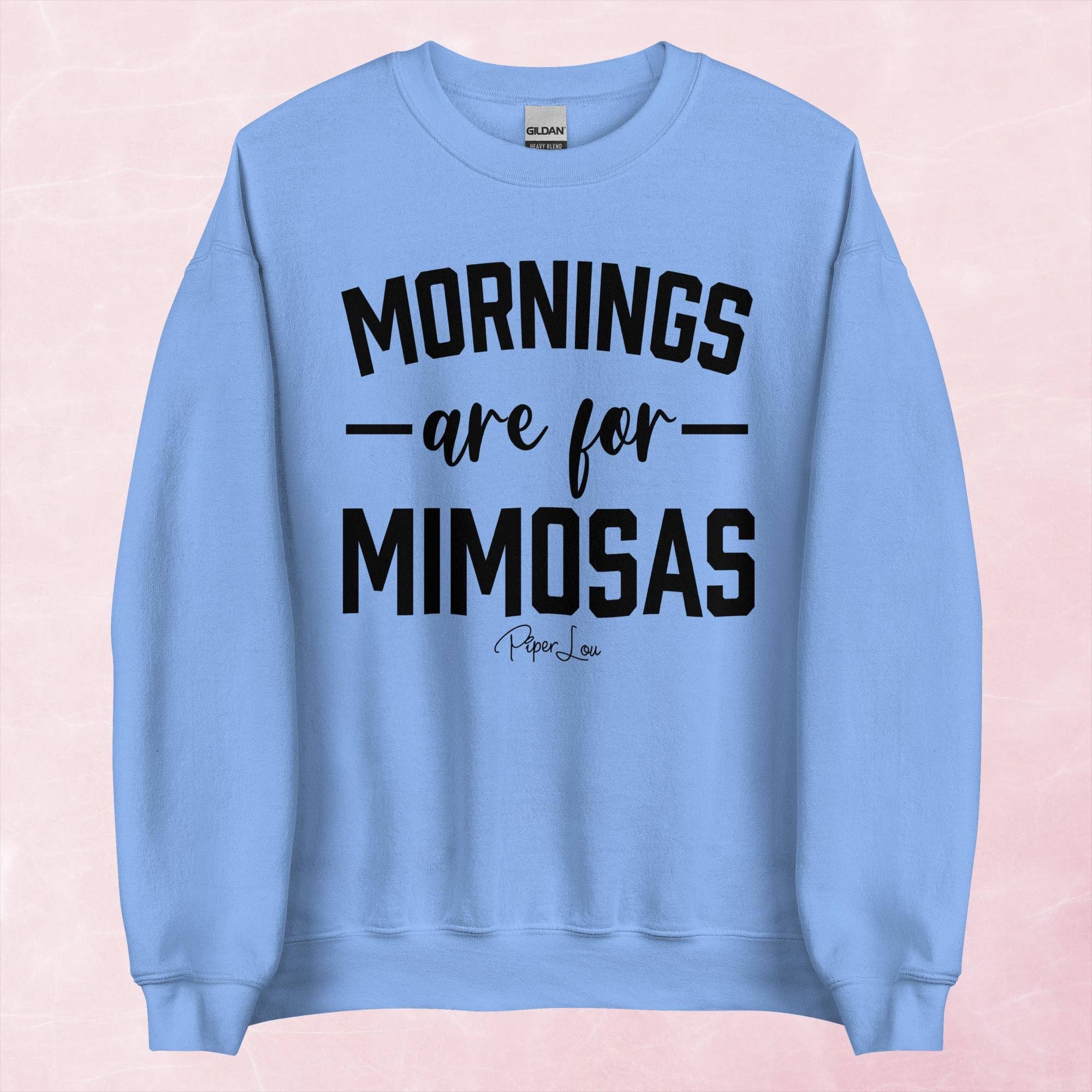 Piper Lou Collection - Wholesale Graphic Sweatshirt - Women's - Mornings Are For Mimosas Graphic Crewneck Sweatshirt6
