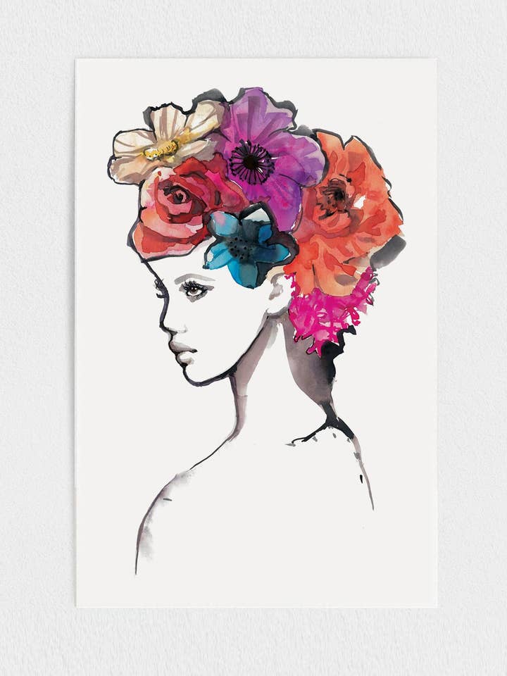FLORA - PAPER PRINT for wholesale by Art of Marina