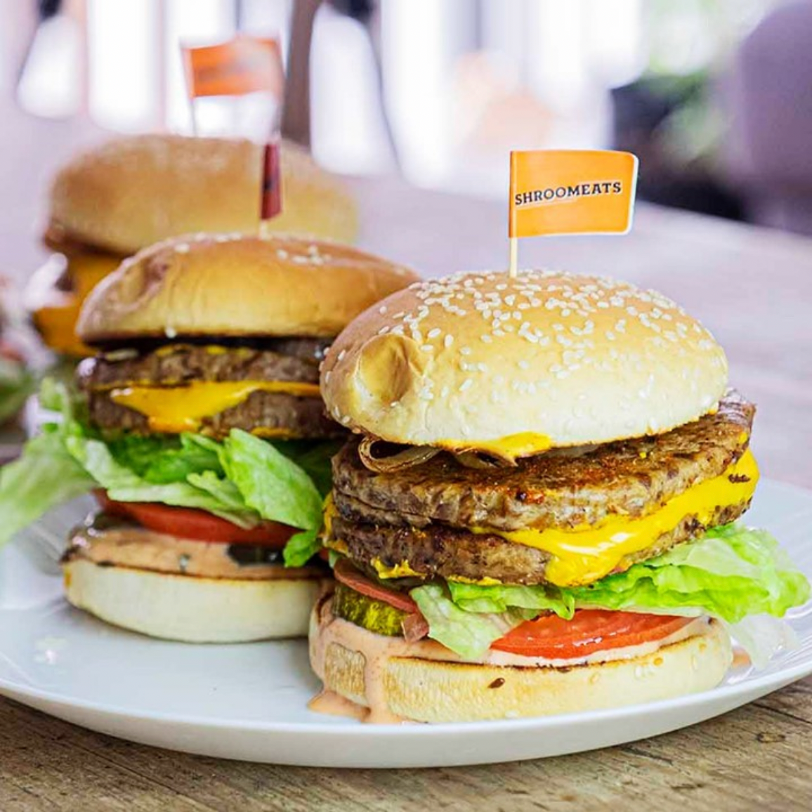 Shroomeats® - Wholesale Shelf Stable Prepared Meal - Shroomeats® Mushroom Patties : Vegan Burger2