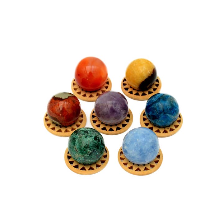 7 Chakras Crystal Kit for wholesale by Kaia & Crystals