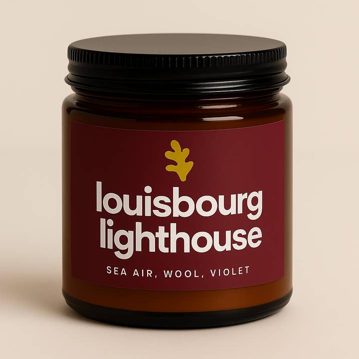 Louisbourg Lighthouse for wholesale by Kelp House Candle Co.
