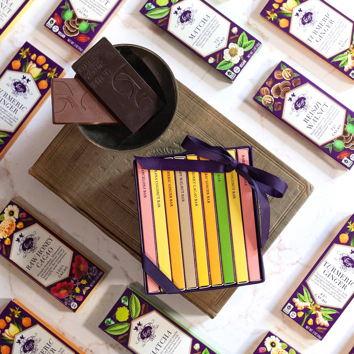 Vosges Haut-Chocolat - Wholesale Chocolate Bar - Mini Exotic Chocolate Bar Library - Gourmet, Small Batch1