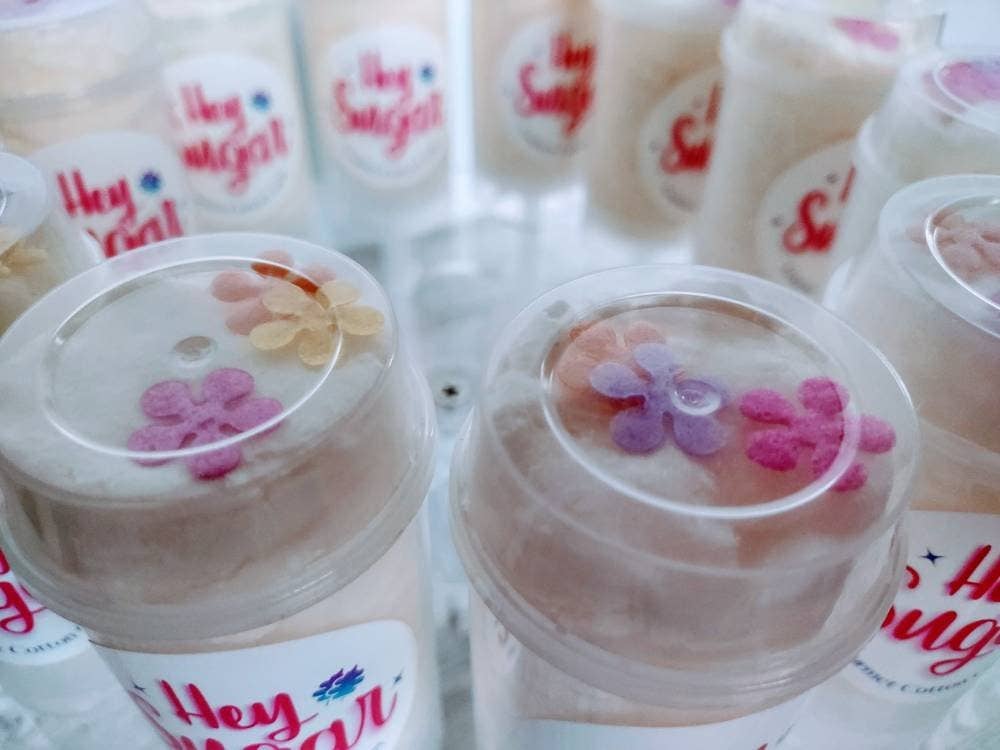 Hey Sugar Cotton Candy - Wholesale Lollipop - TEN Custom Cotton Candy Cake Pops, Push Pop Favors, Birthday Party Pops, Candy Favor, Wedding Favor, Personalized Party Favor, Class Treats3