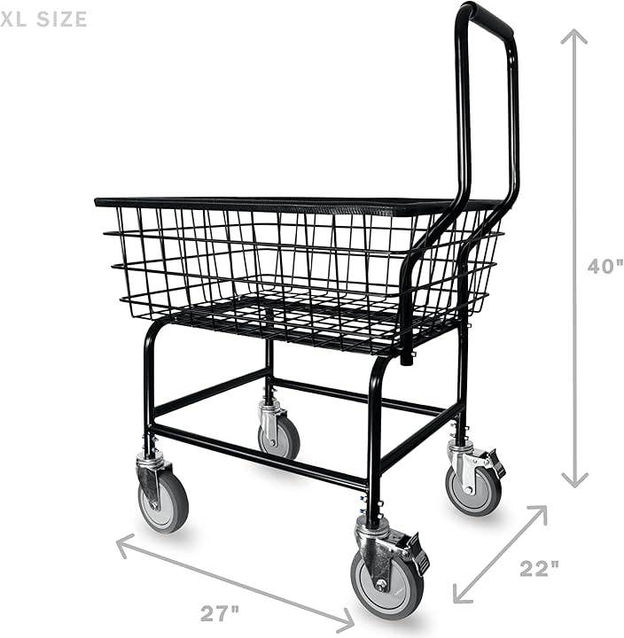 Laundry Vending Products - Wholesale Laundry Basket - LVP Work Horse Commercial Laundry Cart with Removable Handle4
